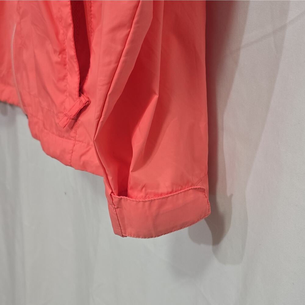 Columbia Women’s XXL Peach Hooded Full Zip Pockets Windbreaker Jacket - Picture 5 of 13